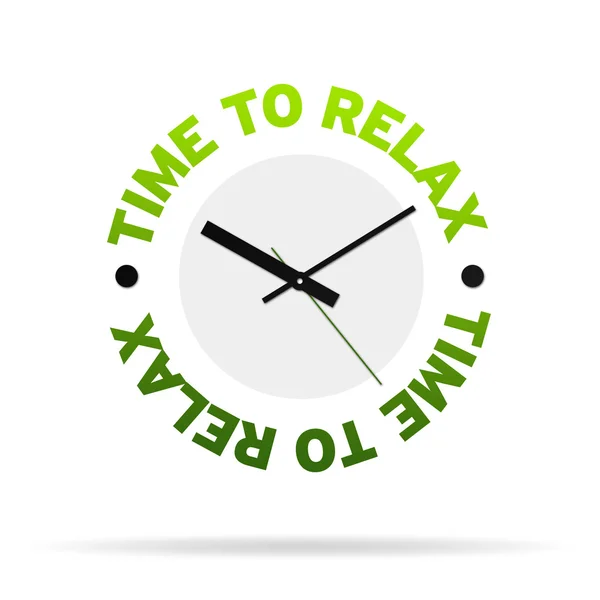 Time to relax clock — Stock Photo, Image