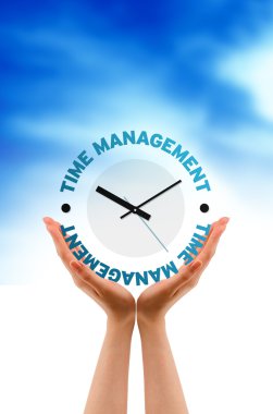 Hand - Time Management Clock clipart