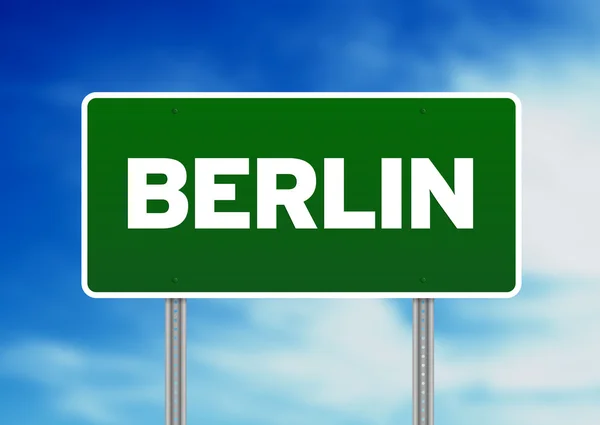 Znak drogowy w Berlinie — Zdjęcie stockowe