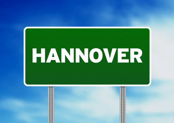 Hannover yol levhası — Stok fotoğraf