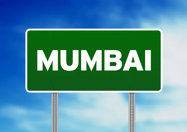 Mumbai sinal de estrada — Fotografia de Stock
