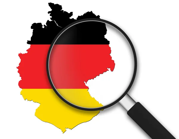 Lupe - Deutschland — Stockfoto