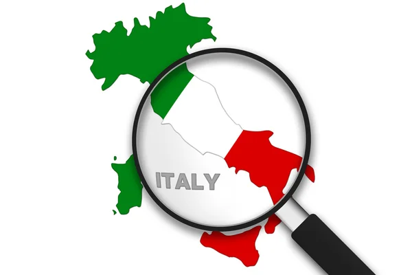 Збільшувальне скло - Італія — стокове фото