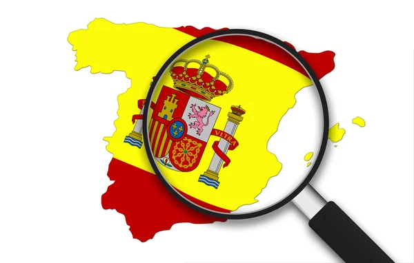 Vergrootglas - Spanje — Stockfoto
