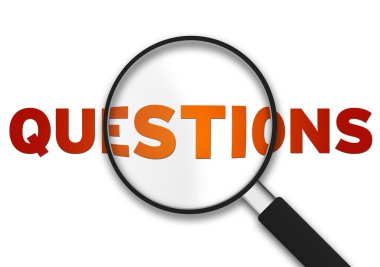 Questions Magnifying Glass clipart