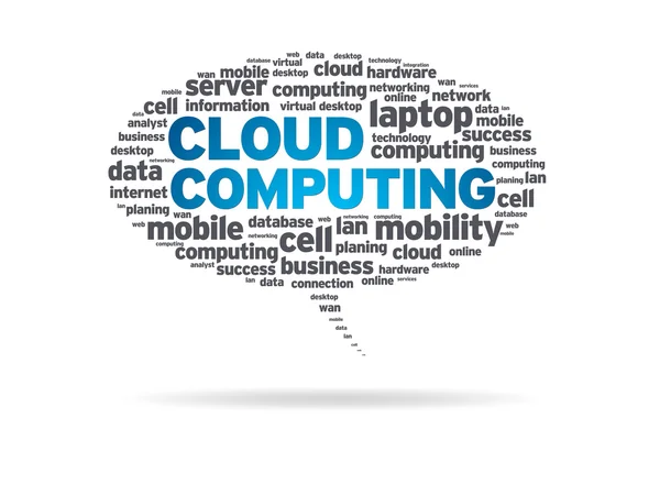 Burbuja de voz - Cloud Computing — Foto de Stock