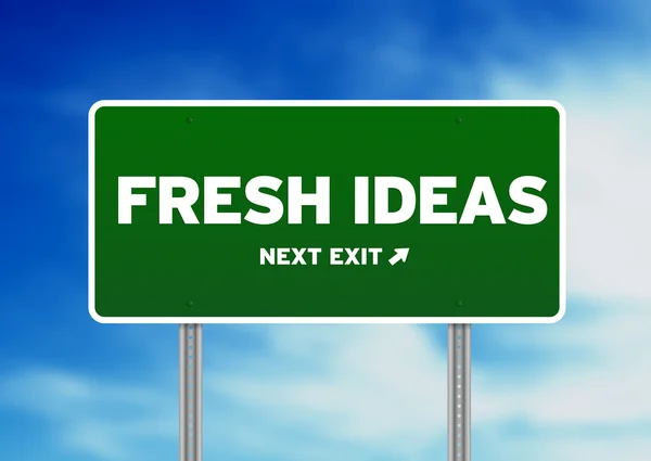 Fresh Ideas Road Sign — Stock Photo, Image