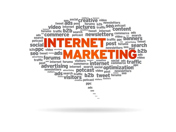 Speech Bubble - Internet Marketing — Stock Photo, Image