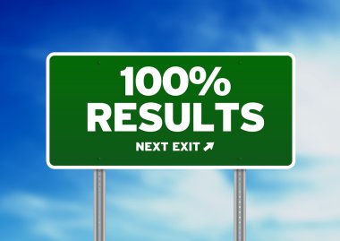 100% Results Road Sign clipart