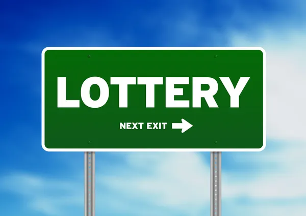 Signe de route de loterie — Photo