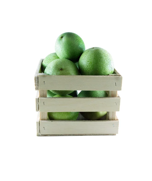 Zielony owoc granatu — Zdjęcie stockowe