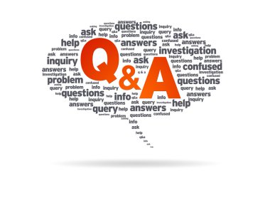 Speech Bubble - Q&A clipart