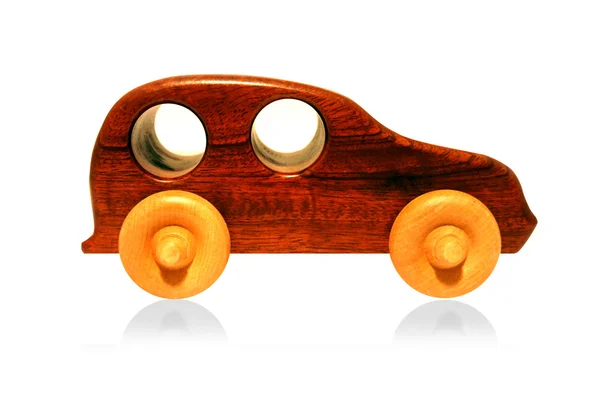 Dřevěné autíčko — Stock fotografie