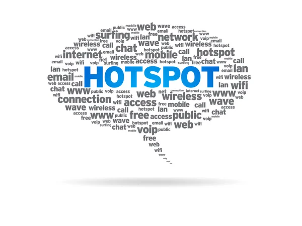 Bolha de fala - Hotspot — Fotografia de Stock