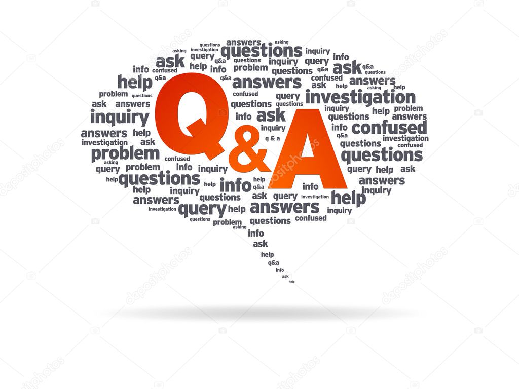 Speech Bubble Q A Stock Photo By C Kbuntu