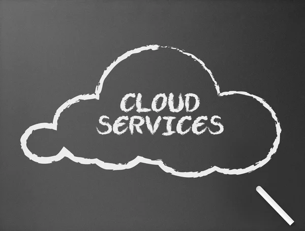 Pizarra - Servicios en la nube — Foto de Stock
