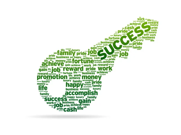 Worte - Schlüssel zum Erfolg — Stockfoto