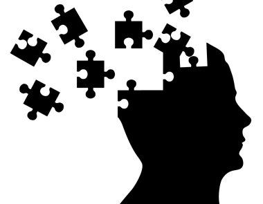 Silhouette head - Puzzle clipart