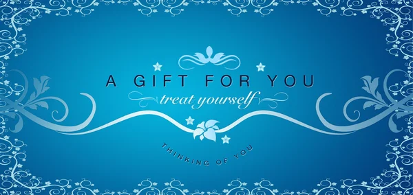 Een geschenk voor u - cadeaubon — Stockfoto