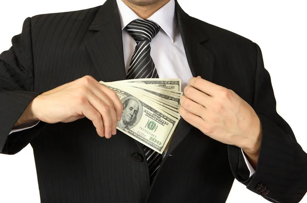Business Finance Money in hand — Stock Photo, Image