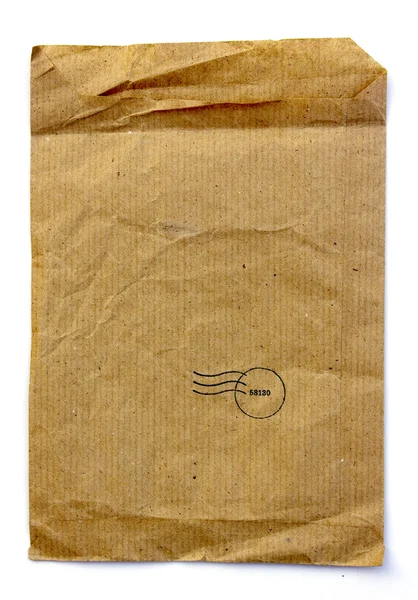 Dies ist eine braune Tasche, ein Recyclingmaterial — Stockfoto