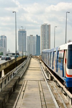 Bangkok gökyüzü tren