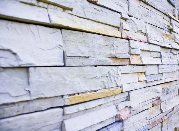 Close-up van stenen muur in perspectief weergeven — Stockfoto