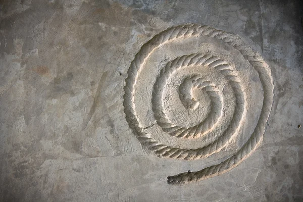 stock image Round string prints on cement