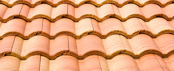Pattern of red roof on house — Stock Photo, Image
