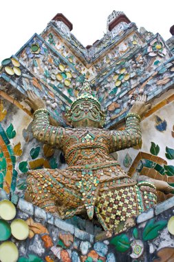 Wat Arun Tapınağı'nda koruyucu heykel (yak)