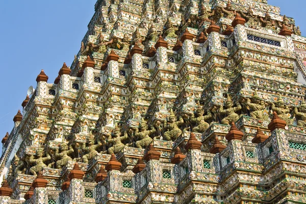 Detalhe do templo Wat Arun em Thonburi — Fotografia de Stock