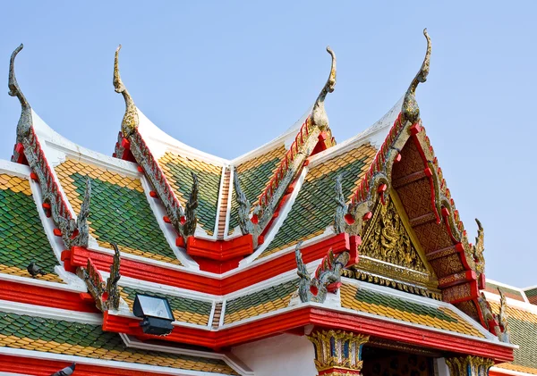 Roof of temple in Thailand — Stock Photo, Image