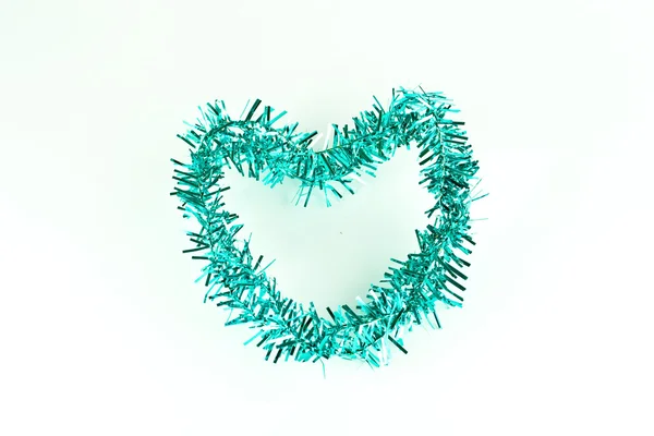 Kształt serca niebiesko zielone — Zdjęcie stockowe