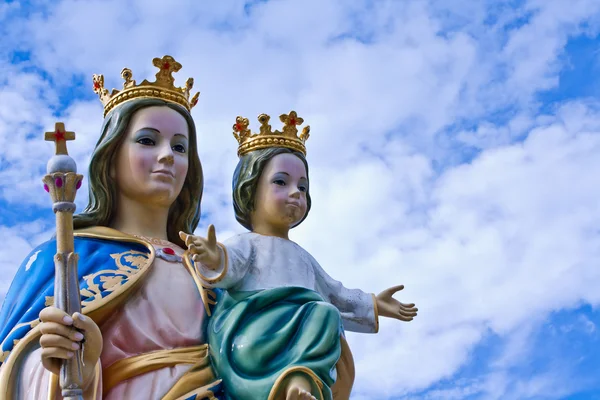 Мадонна і Ісус дитини Ліцензійні Стокові Зображення