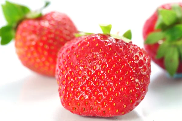 Nahaufnahme von Erdbeeren — Stockfoto