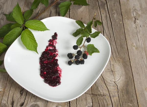 Marmellata di meer blackberry jam — Stockfoto