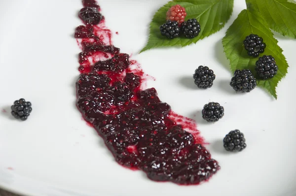 Marmellata di meer blackberry jam — Stockfoto
