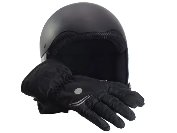 Защитный шлем и перчатки — стоковое фото