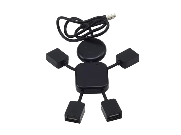 USB-keskitin muodossa pieni mies 2 — kuvapankkivalokuva