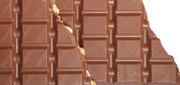 Milk Chocolate with nuts — Stock Photo, Image