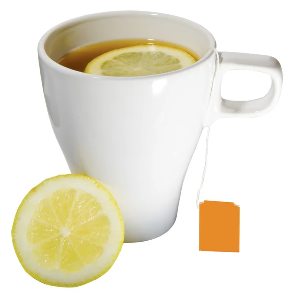 Taza de té con limón — Foto de Stock