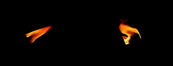 Flamme in der Nacht — Stockfoto