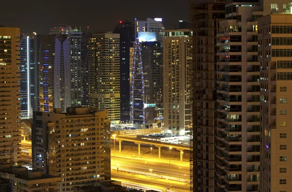 Night city. Dubai — Stock Photo, Image