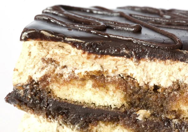 Torta al cioccolato con vaniglia — Foto Stock