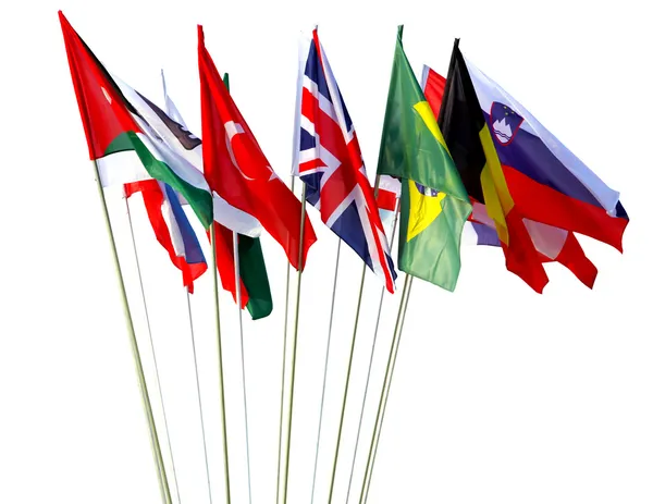 Världens flaggor — Stockfoto
