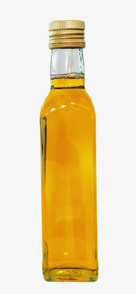 白い背景で隔離されたオリーブ オイルのボトル — ストック写真