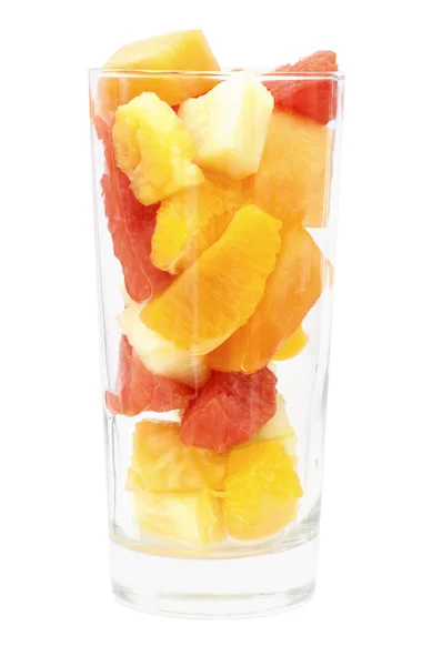 Abstracte vruchtensap in het glas — Stockfoto