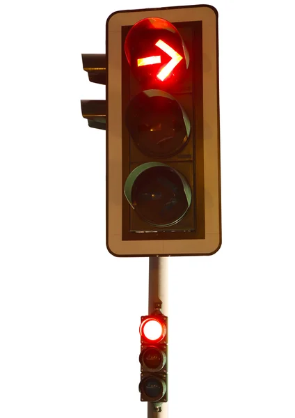 Közlekedési lámpa elszigetelt — Stock Fotó