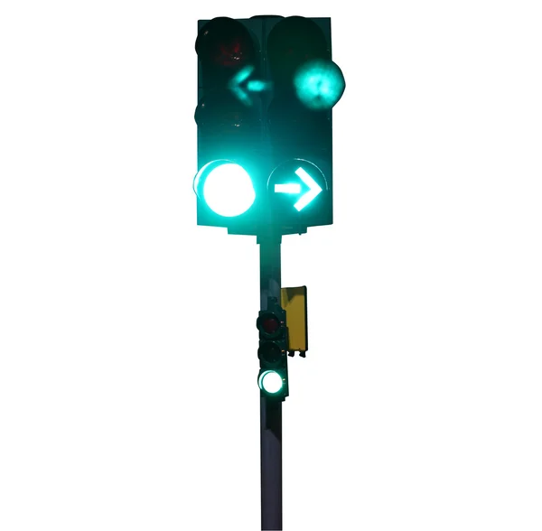 Traffic light isolated — Stock Photo, Image