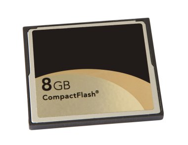 Compact flash card 8GB clipart